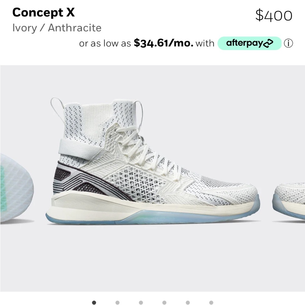 APL Concept X Ivory/Anthracite Basketball Shoe - Size 11.5